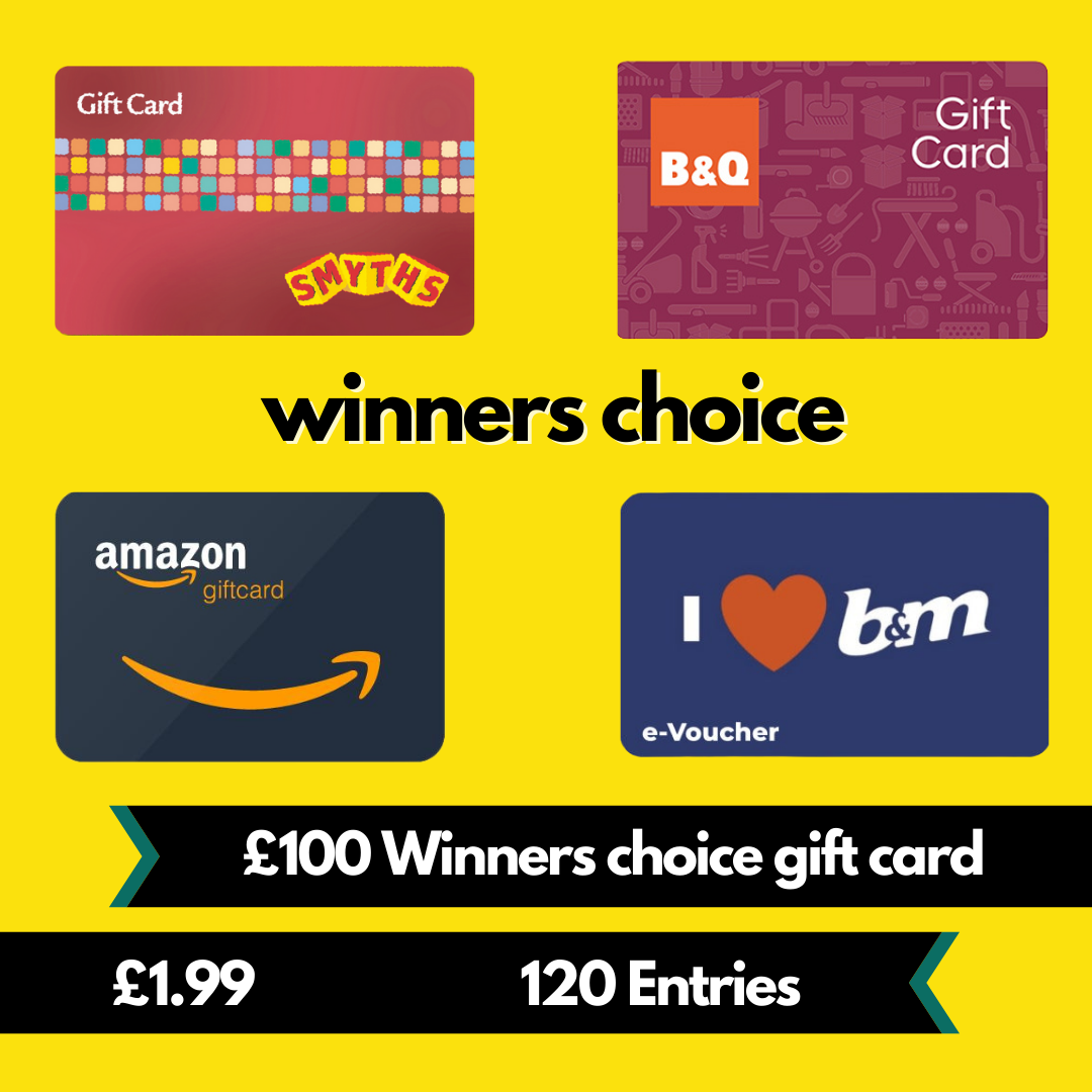 £100 Winners choice gift card